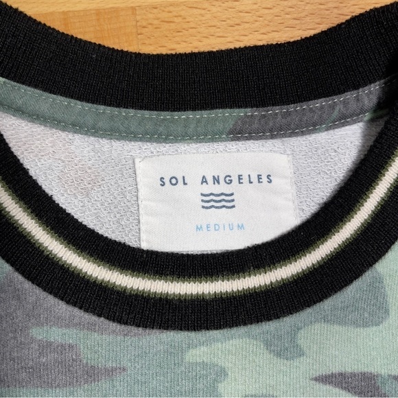 ANTHROPOLOGIE Sol Angeles Women’s Sol Camo Pullover in Size Medium - Picture 5 of 8